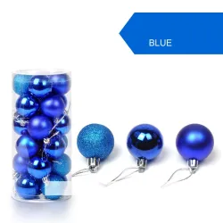 Boules d'arbre de Noël - 24 pièces