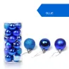 Boules d'arbre de Noël - 24 pièces