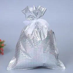 Sacs cadeaux de Noël avec cordons 32 * 24 cm 50 pièces