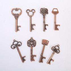 Key shaped bottle opener - vintage keychain