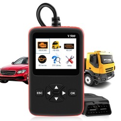 Scanner auto & camion OBD2 - lecteur de code HD V500 - double usage - outil de diagnostic