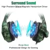 Casque de jeu 3,5mm - écouteurs avec microphone & lumière Led