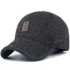 Casquette de baseball d'hiver avec rabats d'oreilles