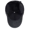 Casquette de baseball d'hiver avec rabats d'oreilles