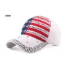Baseball cap with USA flag & metal spikes - unisexHats & Caps