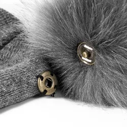 Children's winter hat with fur pom pomHats & caps