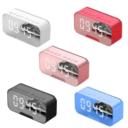 G5 sans fil Haut-parleur Bluetooth avec réveil LED miroir - carte TF support