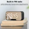 G5 sans fil Haut-parleur Bluetooth avec réveil LED miroir - carte TF support