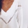 Loose jumper - blouse élégante avec dentelle