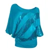Shiny sequin shirt - short sleeve topBlouses & shirts