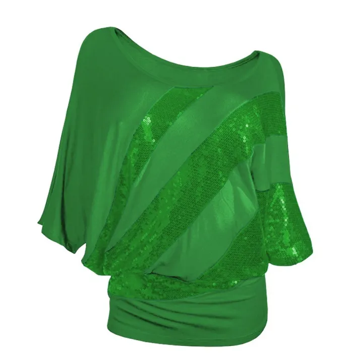 Shiny sequin shirt - short sleeve topBlouses & shirts