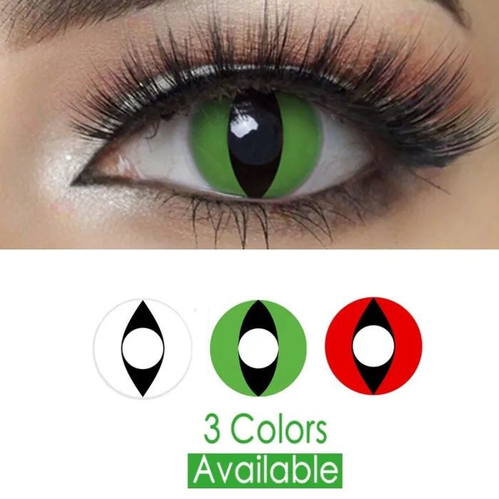 oeil de chat Halloween - lentilles de contact