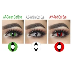 oeil de chat Halloween - lentilles de contact