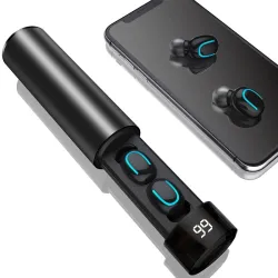 Q67 TWS écouteurs sans fil - 3D stéréo - Bluetooth 5 - microphone - étanche - casque auto
