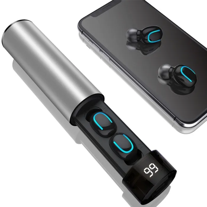 Q67 TWS écouteurs sans fil - 3D stéréo - Bluetooth 5 - microphone - étanche - casque auto