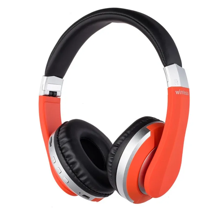 casque sans fil MH7 - casque Bluetooth - pliable - microphone - carte TF