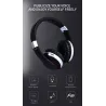 casque sans fil MH7 - casque Bluetooth - pliable - microphone - carte TF