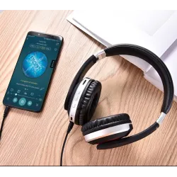 casque sans fil MH7 - casque Bluetooth - pliable - microphone - carte TF