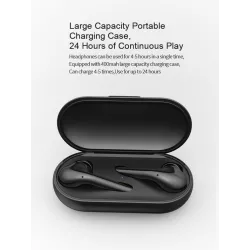 Bluetooth V5.0 - casque d'opération tactile - annulation de bruit - oreillettes doubles sans fil TWS