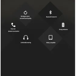 Casques Bluetooth sans fil - annulation de bruit - bass stéréo pliables - écouteurs réglables avec microphone