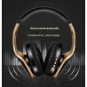 Casques Bluetooth sans fil - annulation de bruit - bass stéréo pliables - écouteurs réglables avec microphone