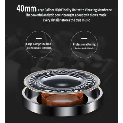 Casques Bluetooth sans fil - annulation de bruit - bass stéréo pliables - écouteurs réglables avec microphone