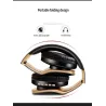 Casques Bluetooth sans fil - annulation de bruit - bass stéréo pliables - écouteurs réglables avec microphone