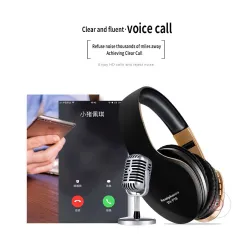 Casques Bluetooth sans fil - annulation de bruit - bass stéréo pliables - écouteurs réglables avec microphone