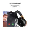 Casques Bluetooth sans fil - annulation de bruit - bass stéréo pliables - écouteurs réglables avec microphone