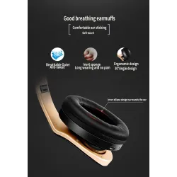 Casques Bluetooth sans fil - annulation de bruit - bass stéréo pliables - écouteurs réglables avec microphone