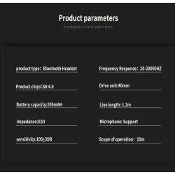 Casques Bluetooth sans fil - annulation de bruit - bass stéréo pliables - écouteurs réglables avec microphone
