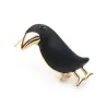 Elegant brooch with black crowBrooches