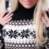 Pull long d'hiver - mini robe avec col de tortue