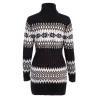 Pull long d'hiver - mini robe avec col de tortue