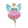 Ange volant en cristal - broche