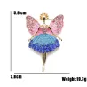 Ange volant en cristal - broche