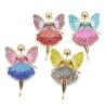 Ange volant en cristal - broche