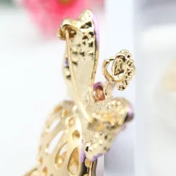 Ange volant en cristal - broche
