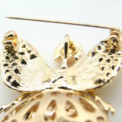 Ange volant en cristal - broche