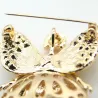 Ange volant en cristal - broche
