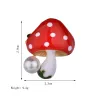 Champignon avec perle - broche élégante