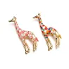 Giraffe émail - broche élégante