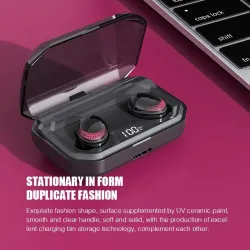 X10 - Ecouteurs Bluetooth tws - écouteurs sans fil LED - casque stéréo 8D avec 3000m Affaire de charge