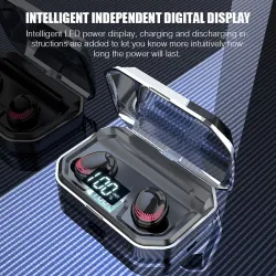 X10 - Ecouteurs Bluetooth tws - écouteurs sans fil LED - casque stéréo 8D avec 3000m Affaire de charge