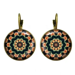 Boucles d'oreilles vintage or & argent