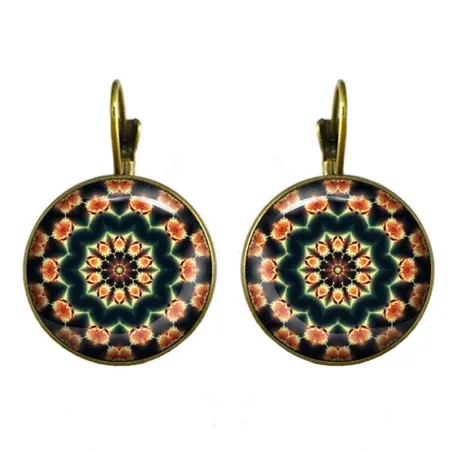 Vintage gold & silver round earringsEarrings