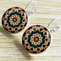 Vintage gold & silver round earringsEarrings
