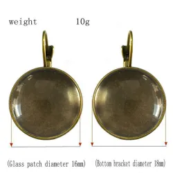 Vintage gold & silver round earringsEarrings