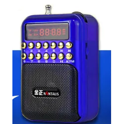 Portable - mini radio rechargeable - carte TF support - USB - lecteur MP3