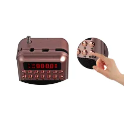 Portable - mini radio rechargeable - carte TF support - USB - lecteur MP3